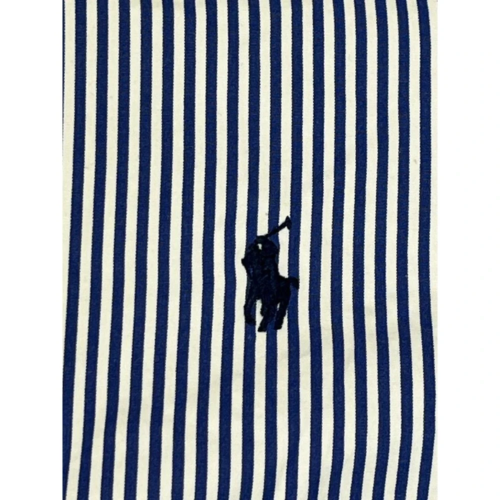 Polo Ralph Lauren Cotton Striped Button Custom Fit 2xl LongSleeve Shirt *Flaw*‎ - Picture 3 of 15